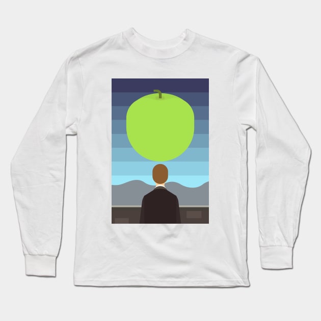 magritte art Long Sleeve T-Shirt by anghewolf